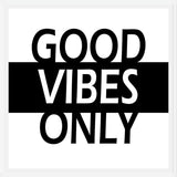 Cuadro Good Vibes Only B&W