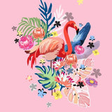 Canvas Flamingo Love