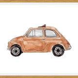 Cuadro Beige Vintage Car Fiat 500