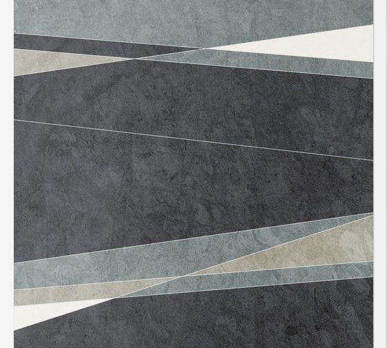 Cuadro Líneas Elegantes - Verde y Gris