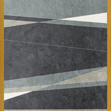 Cuadro Líneas Elegantes - Verde y Gris