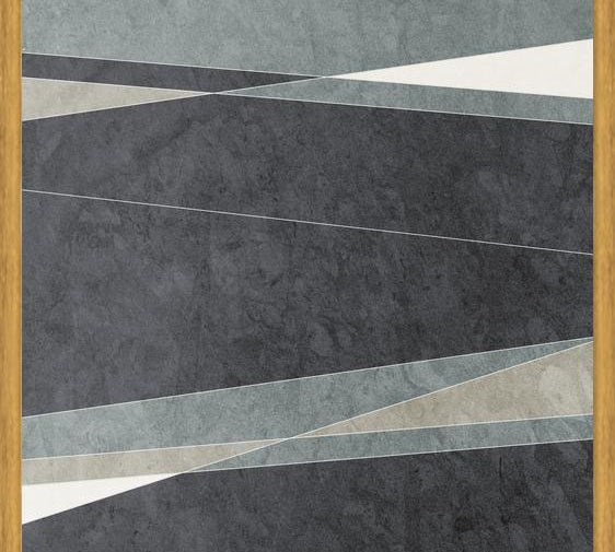 Cuadro Líneas Elegantes - Verde y Gris