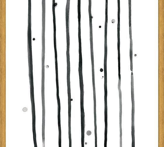 Cuadro Watercolor lines & dots - vertical