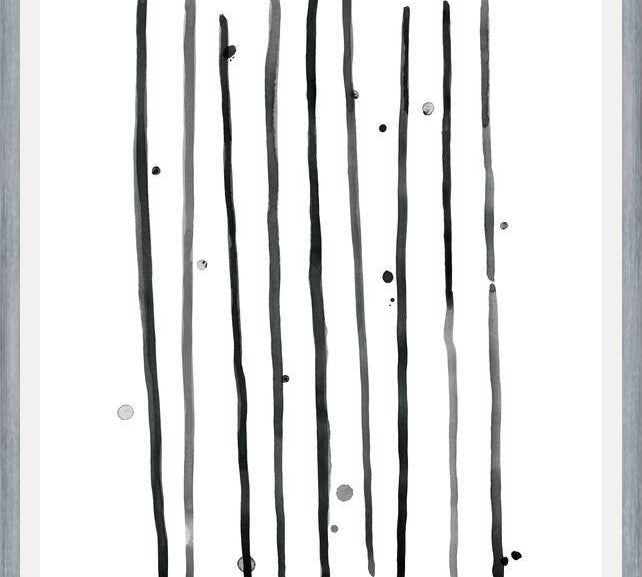 Cuadro Watercolor lines & dots - vertical