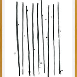 Cuadro Watercolor lines & dots - vertical