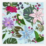 Cuadro Lily, Rose and Bud. Vibrant Pattern