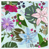 Cuadro Lily, Rose and Bud. Vibrant Pattern