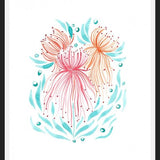 Cuadro Flores medusas