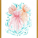 Cuadro Flores medusas