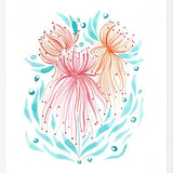 Cuadro Flores medusas