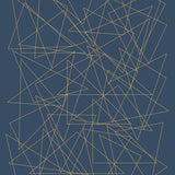 Canvas Composición de Triângulos - Azul