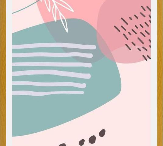Cuadro Abstract pastel