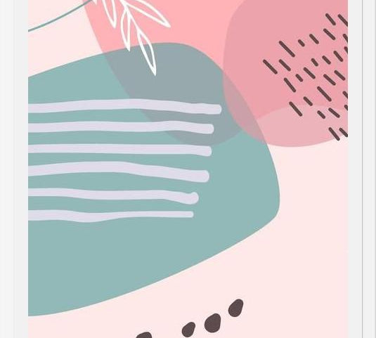 Cuadro Abstract pastel