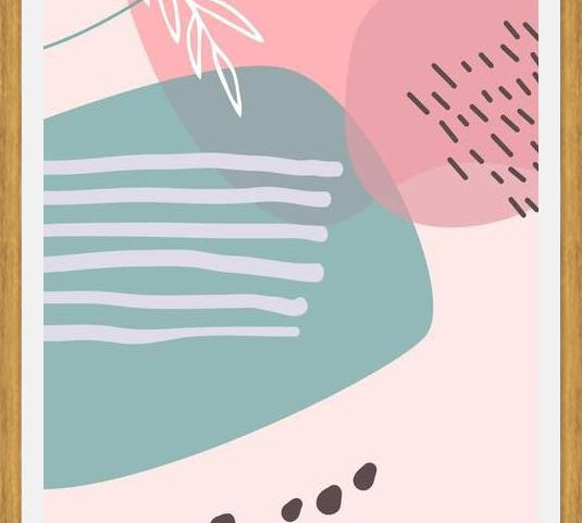 Cuadro Abstract pastel