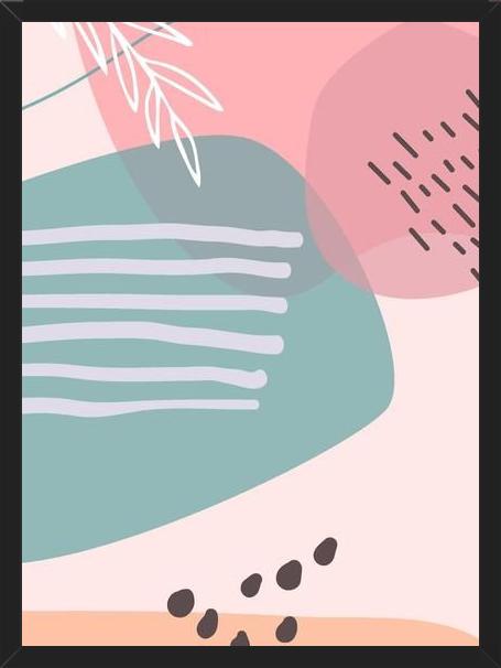 Cuadro Abstract pastel