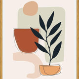 Cuadro Abstract Shapes Floral 1