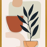 Cuadro Abstract Shapes Floral 1