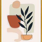 Cuadro Abstract Shapes Floral 1