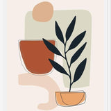Cuadro Abstract Shapes Floral 1