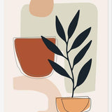 Cuadro Abstract Shapes Floral 1