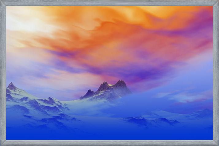 Cuadro Snowy Mountains Sunset 3