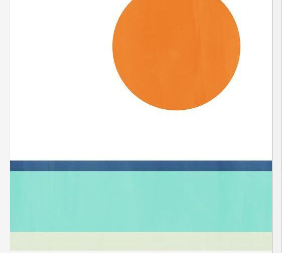 Cuadro Abstract Geomtric Beach