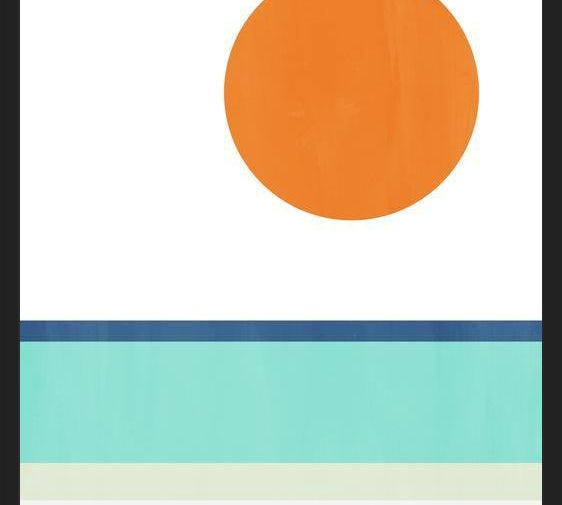 Cuadro Abstract Geomtric Beach