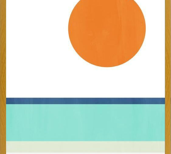 Cuadro Abstract Geomtric Beach