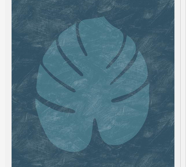 Cuadro Tropical Blue