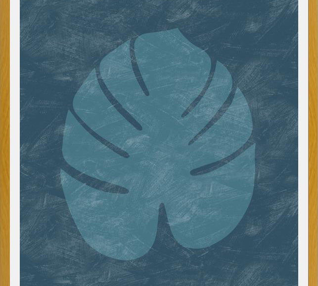 Cuadro Tropical Blue