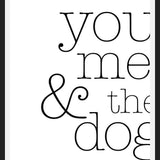 Cuadro You Me and the Dog