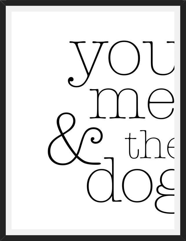 Cuadro You Me and the Dog