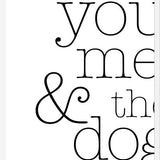 Cuadro You Me and the Dog