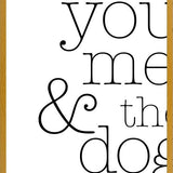 Cuadro You Me and the Dog