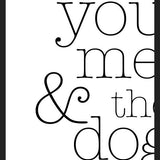 Cuadro You Me and the Dog