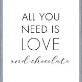 Cuadro All you need is love and chocolate