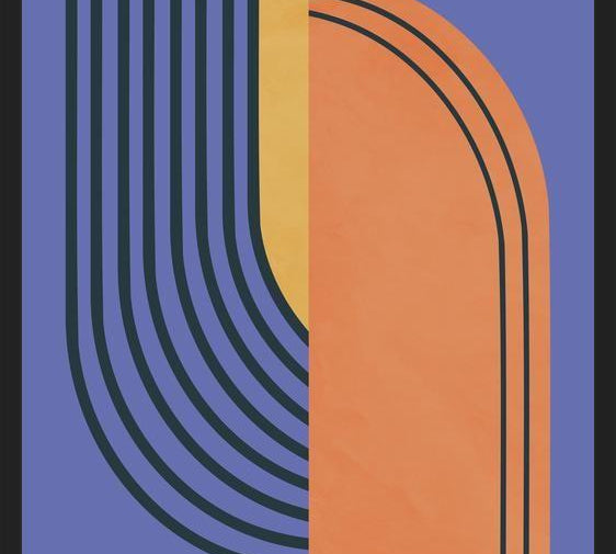 Cuadro Curvas Abstractas 2