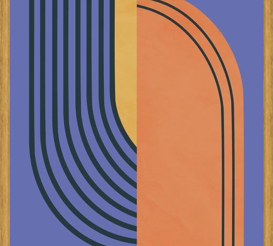Cuadro Curvas Abstractas 2