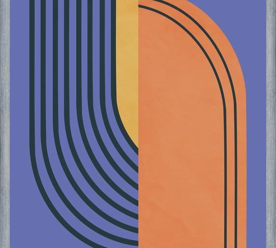 Cuadro Curvas Abstractas 2