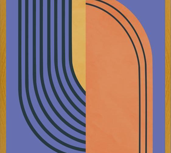 Cuadro Curvas Abstractas 2