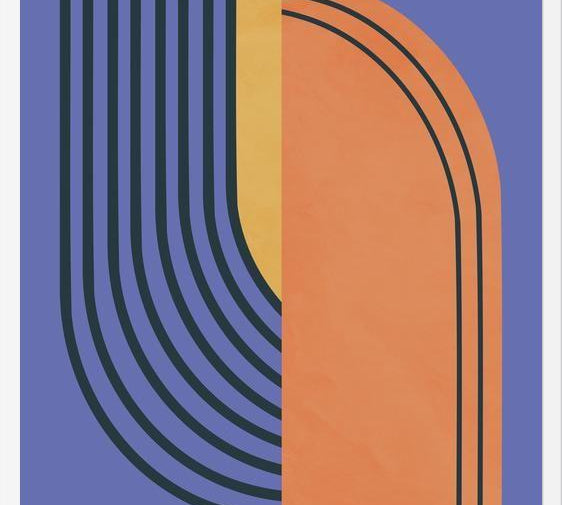 Cuadro Curvas Abstractas 2
