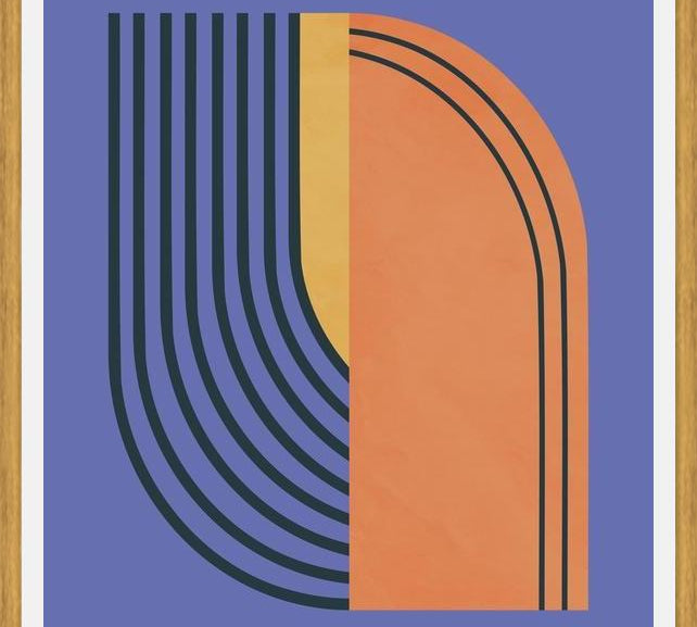 Cuadro Curvas Abstractas 2