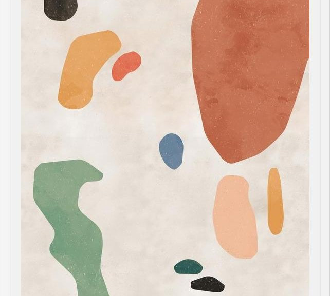 Cuadro Organic Thin Shapes