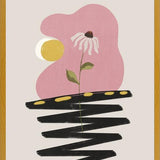 Cuadro Abstract Shapes & Flower 3
