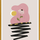 Cuadro Abstract Shapes & Flower 3