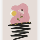 Cuadro Abstract Shapes & Flower 3