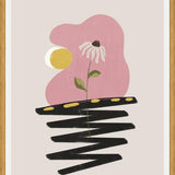 Cuadro Abstract Shapes & Flower 3