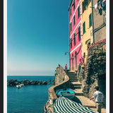 Cuadro Cinque Terre: casas e mar