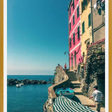Cuadro Cinque Terre: casas e mar