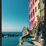 Cuadro Cinque Terre: casas e mar
